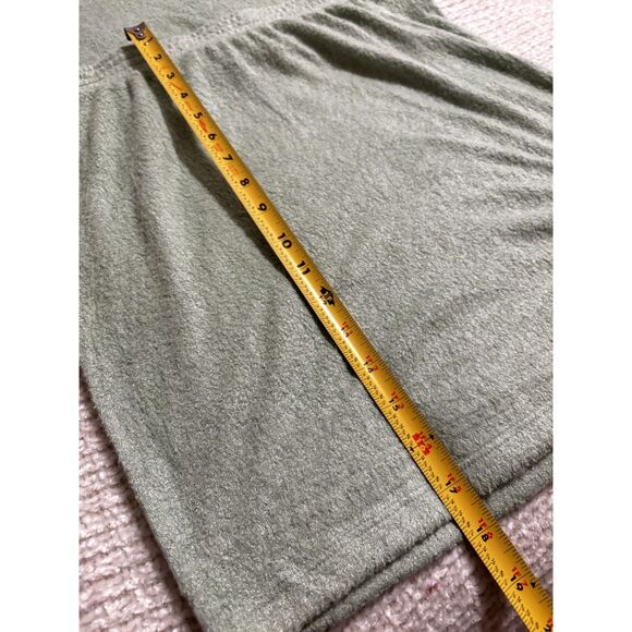 NWT Double Zero Sage Green Terry Knit Two Piece Set L Cropped Top Midi Skirt - Picture 5 of 8